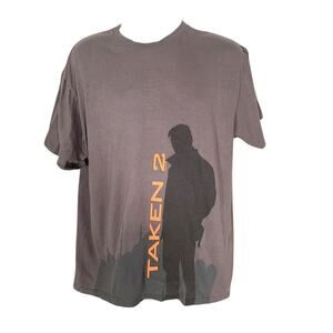 Taken 2 official gray outline graphic t-shirt size xl